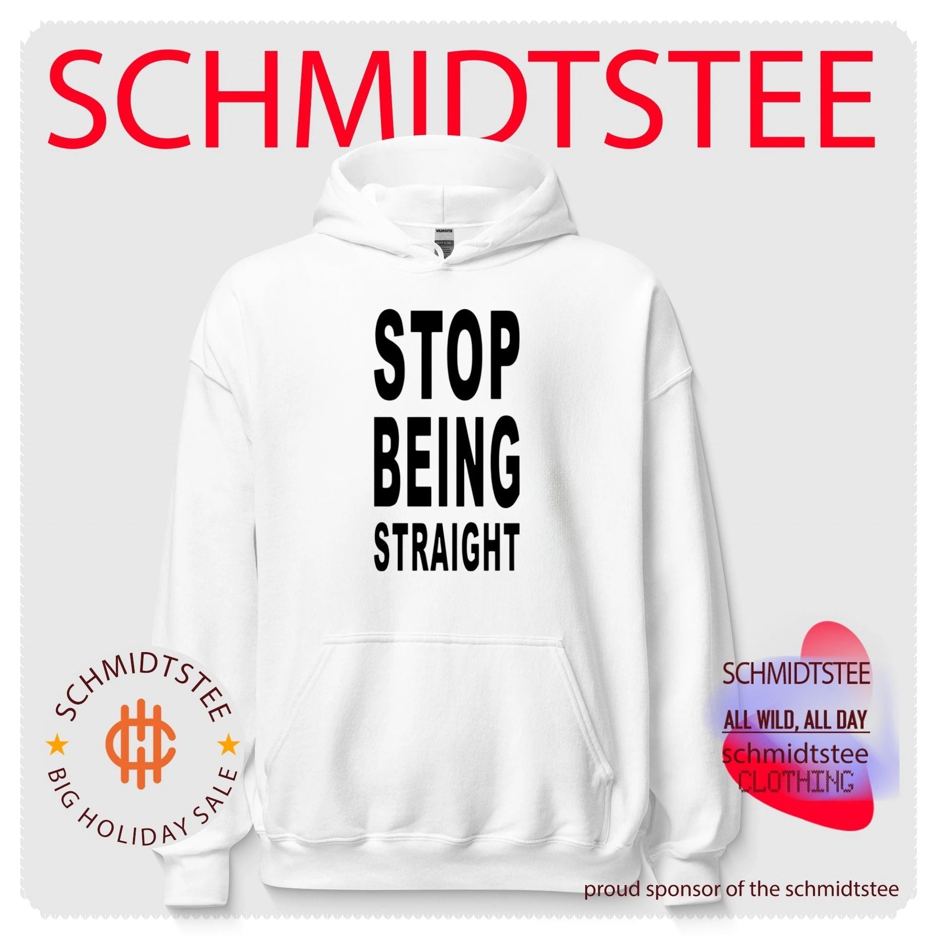 Stop Being Straight text shirt