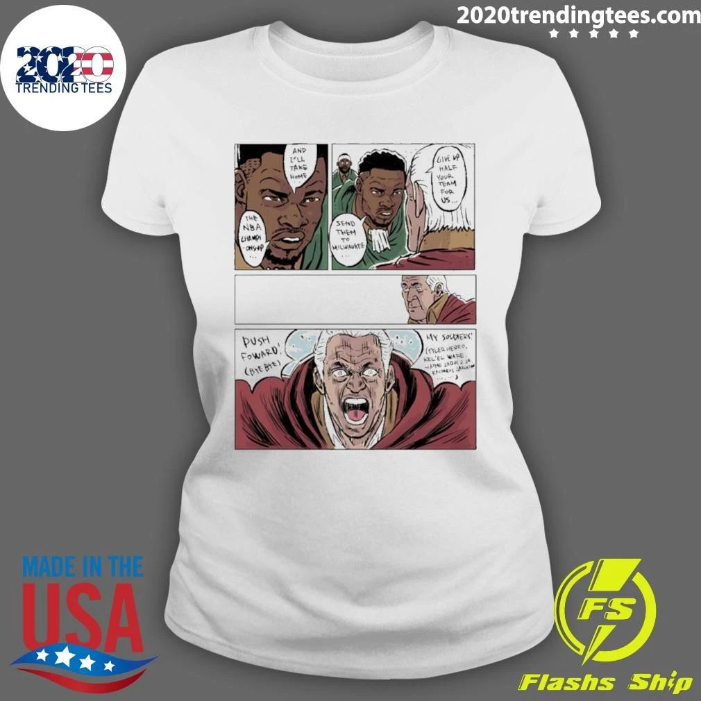 Milwaukee Bucks Giannis Antetokounmpo To Miami Pat Riley Shirt