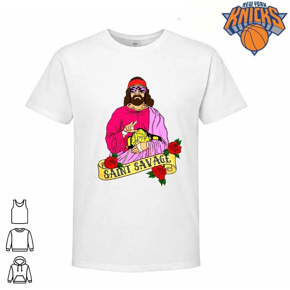 Saint Savage Macho Man Randy Savage Wrestling Champion Religious Parody shirt