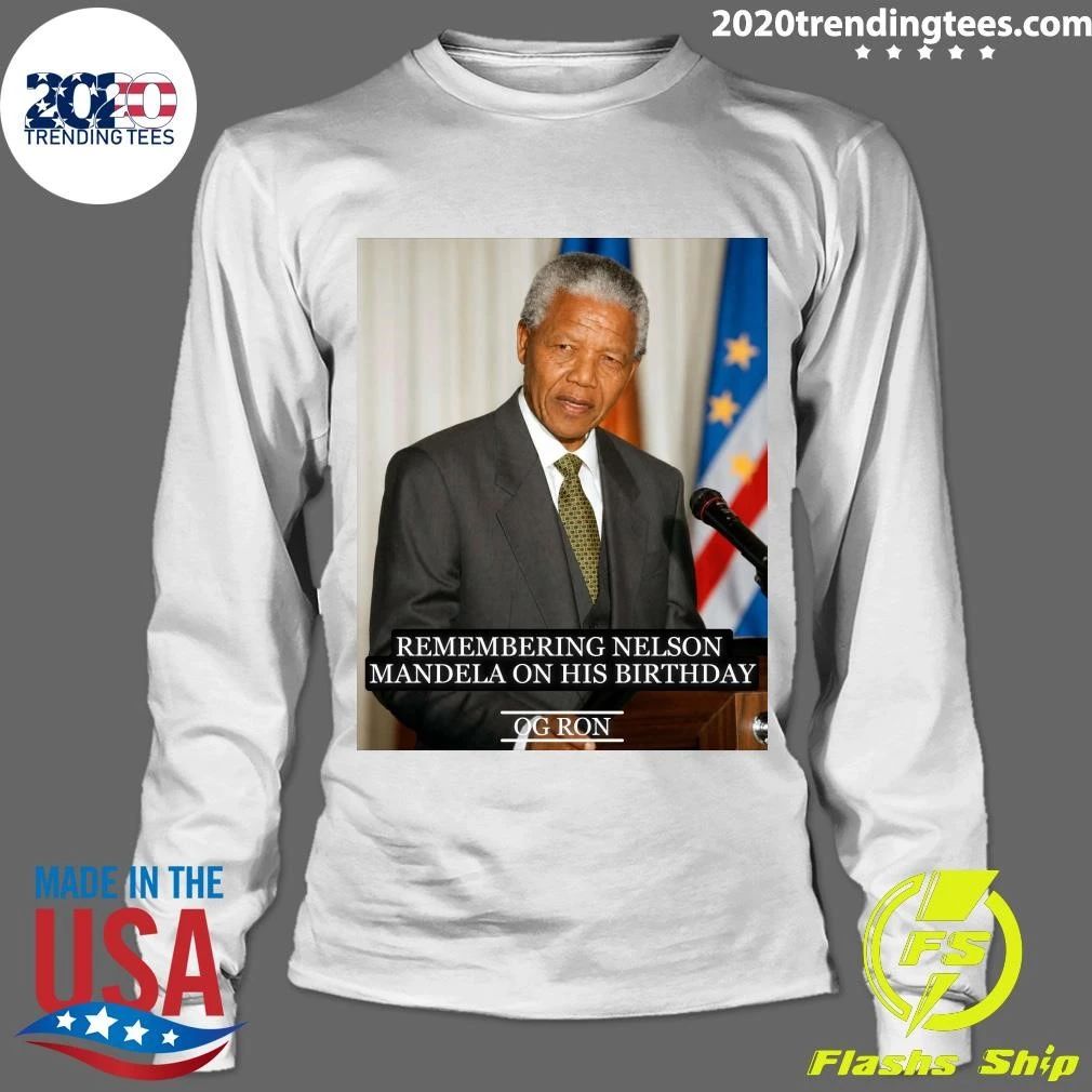 Remembering Nelson Mandela On His Birthday Shirt