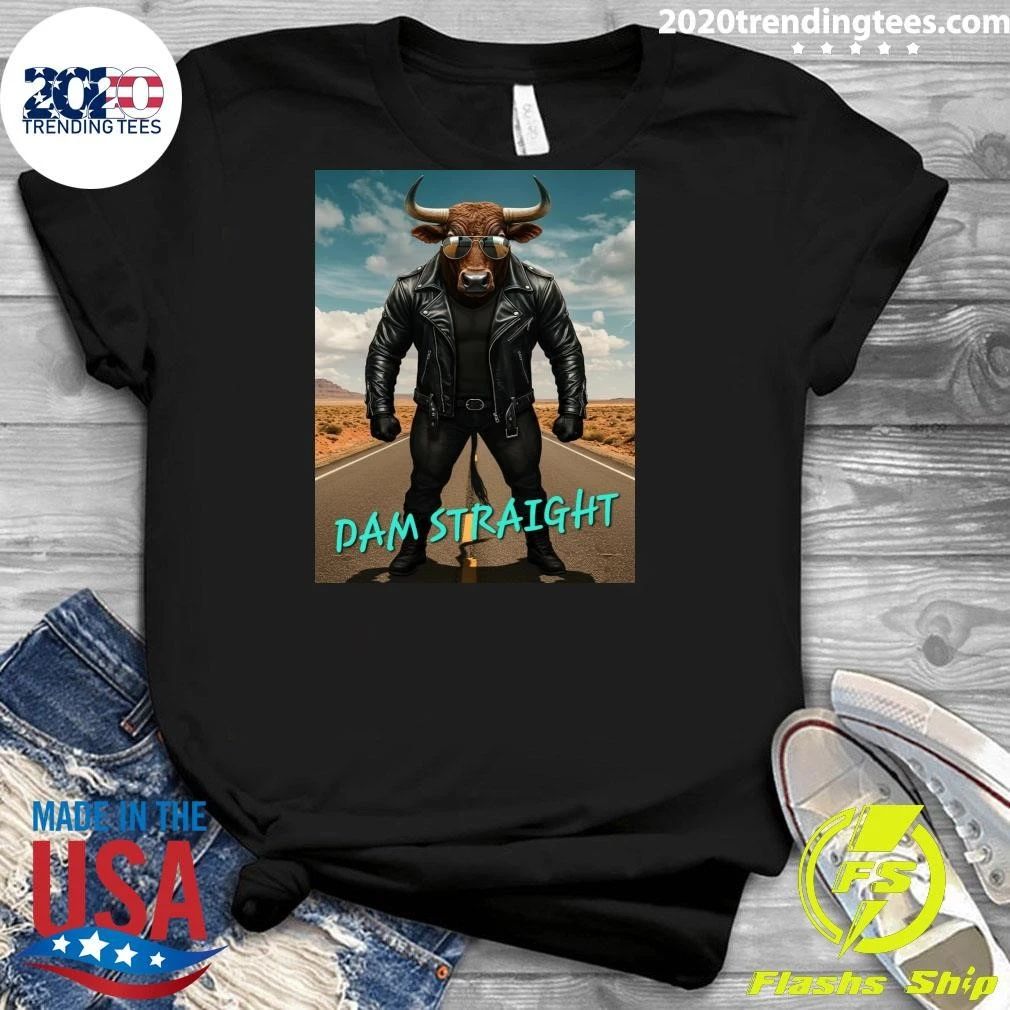 Charging Bull In Basquiat Dam Straight Shirt