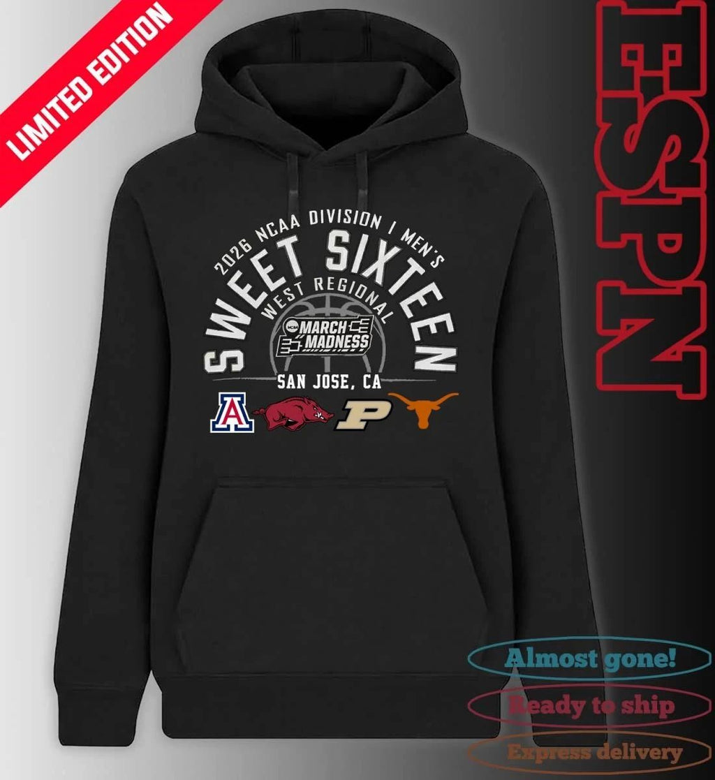 2026 NCAA DI Men’s Basketball Sweet 16 West Regional – San Jose, CA T-Shirt