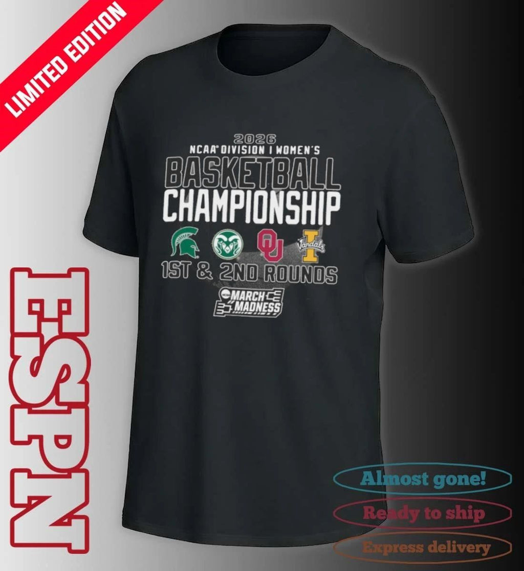 1st, 2nd Rounds 2026 NCAA DI Women’s Basketball Championship – Norman, OK Shirt