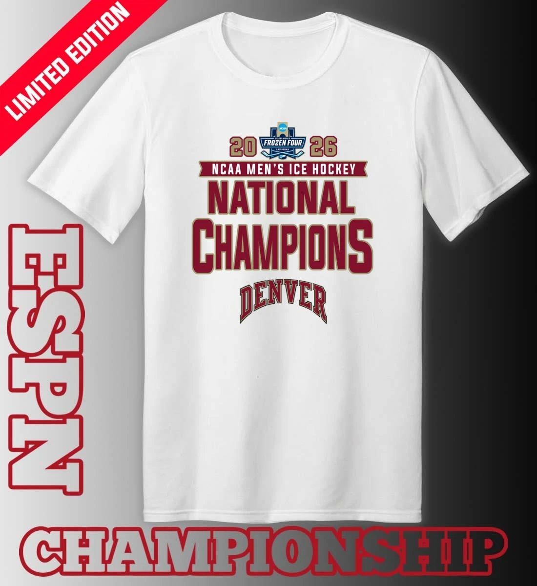 2026 NCAA Men’s Ice Hockey National Champions Denver Pioneers T-Shirt