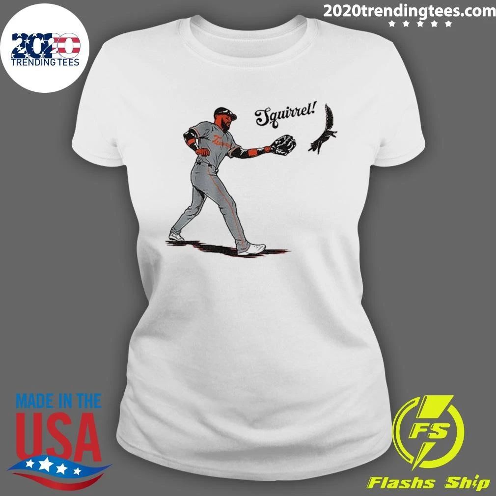 Leody Taveras Baltimore Orioles Baseball Squirrel Mlb 2026 Shirt