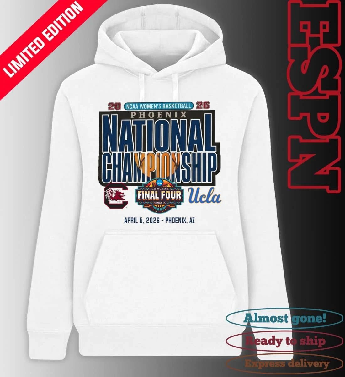 South Carolina Vs Ucla 2026 NCAA Women’s Basketball National Championship Head To Head T-Shirt