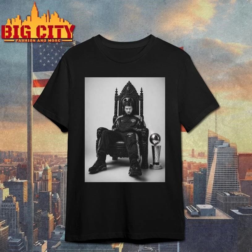 Jalen Brunson King On Throne Trophy Basketball Fan T Shirt