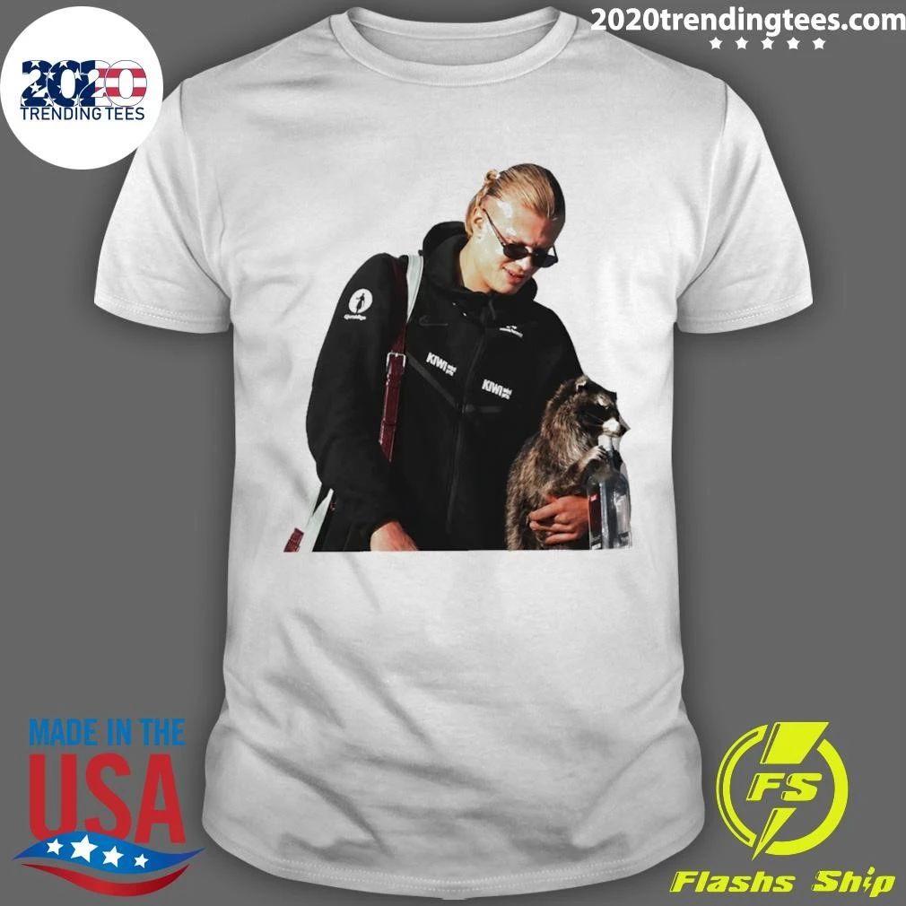 Erling Haaland Hug Raccoon Norway Soccer World Cup 2026 Meme Shirt