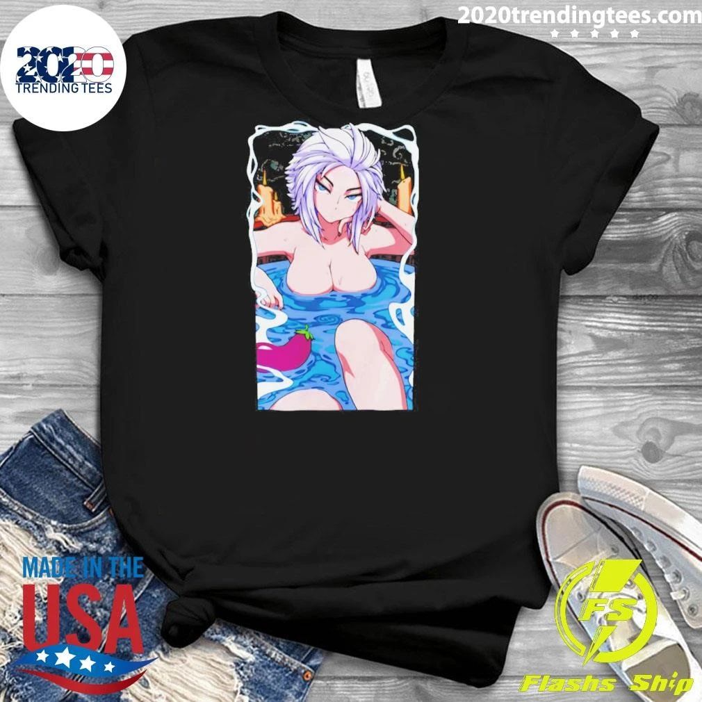Anime Hot Spring Girl Graphic Shirt
