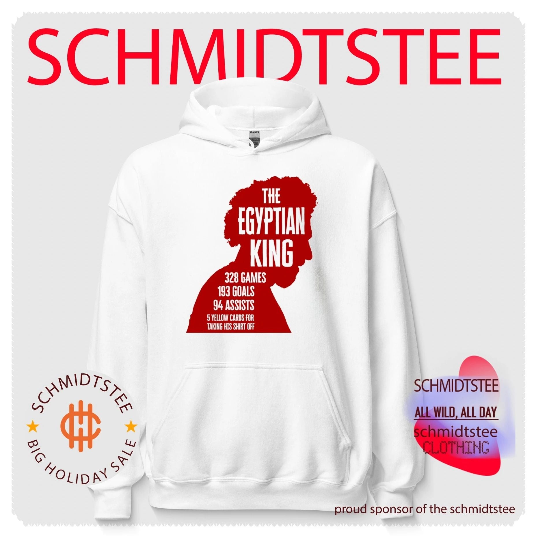 The Egyptian King Mohamed Salah Liverpool FC Stats shirt