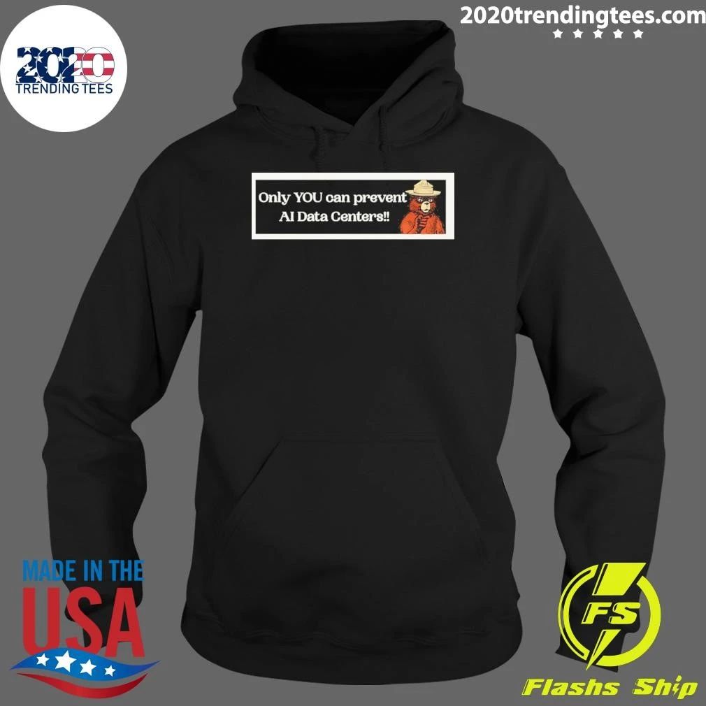 Smokey Bear Resist Only You Can Prevent Ai Data Centers Shirt
