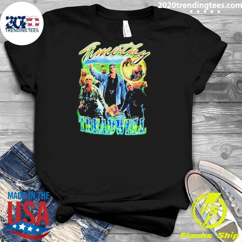 Timothy Treadwell And Bear Picture Collage Shirt