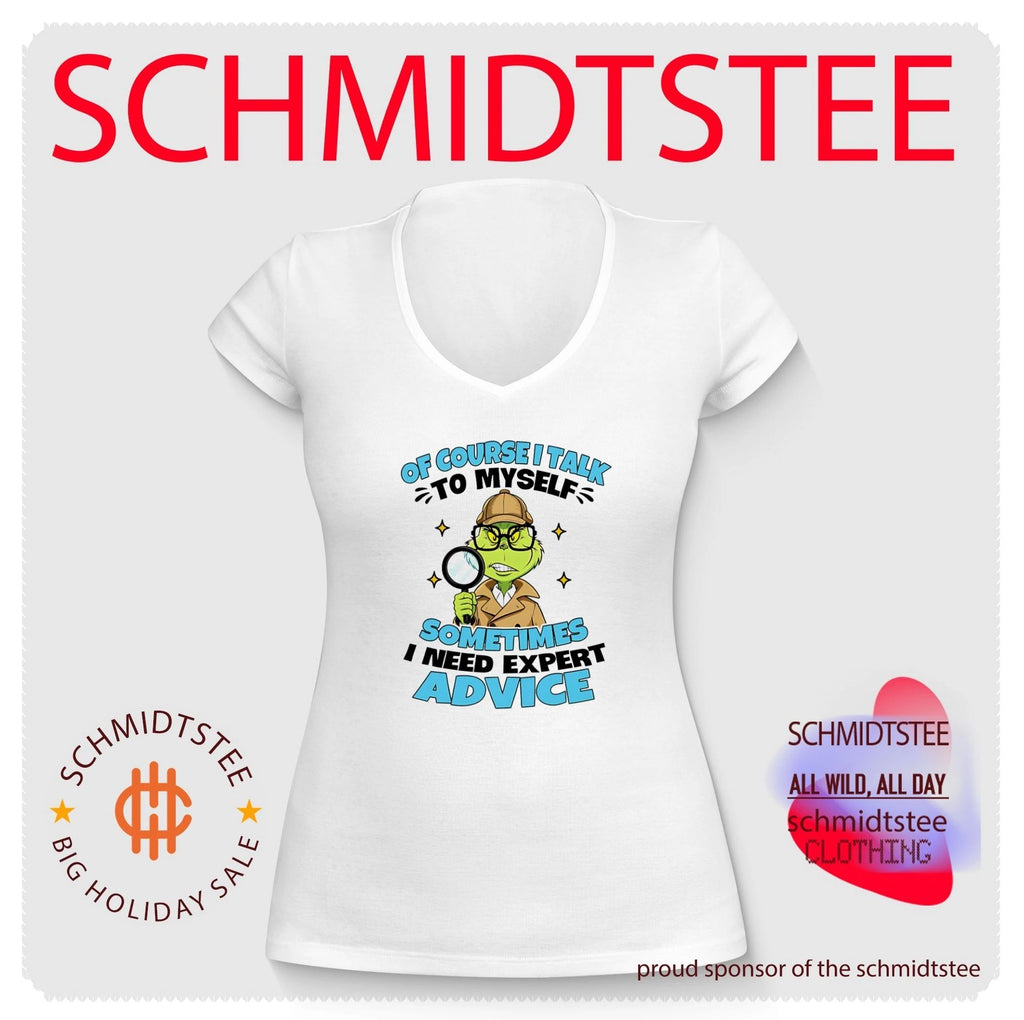 Of Course I Talk to Myself Sometimes I Need Expert Advice Grinch Detective shirt