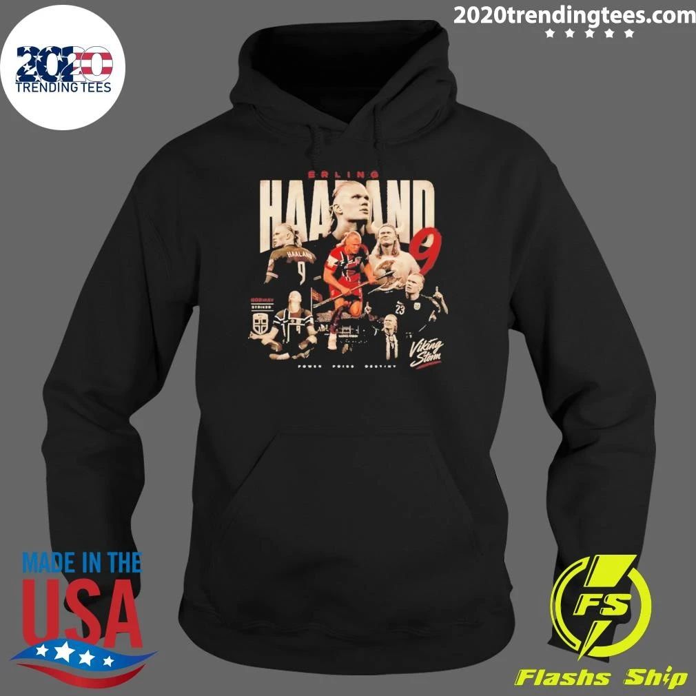 Erling Haaland Viking Storm Norway Soccer Striker Power Poise Destiny 2026 Vintage Shirt