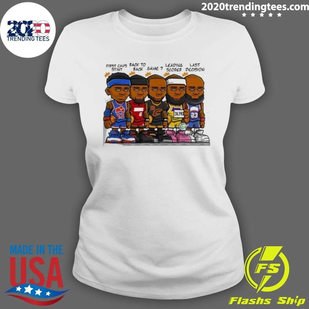 Nba Lebron Jame Whole Career Each Stage 2027 Shirt