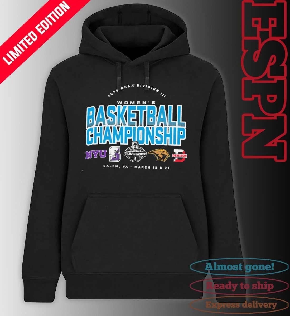4 Teams 2026 NCAA DIII Women’s Basketball Championship T-Shirt