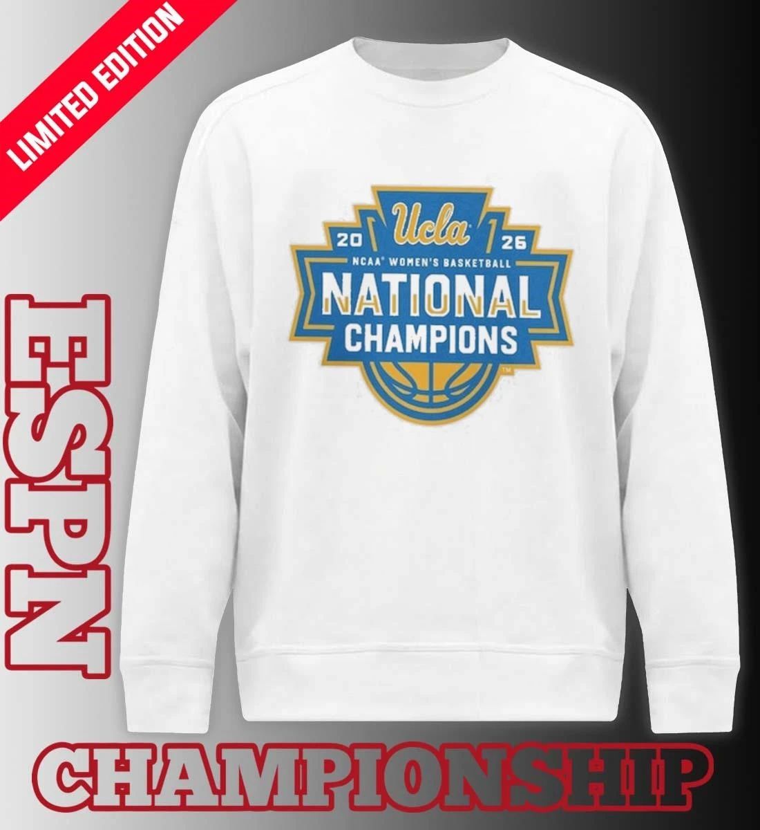 UCLA Bruins NCAA DI Women’s Basketball National Champions Official Logo T-Shirt