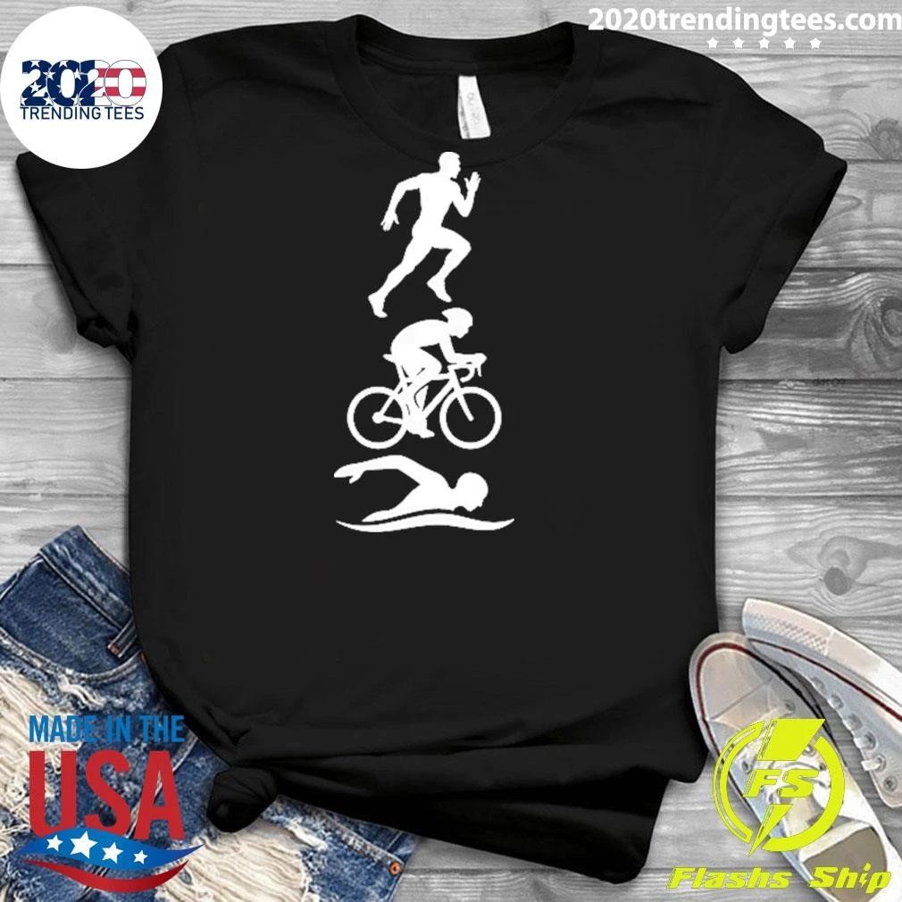 Triathlete Swim Bike Run Tee Shirt