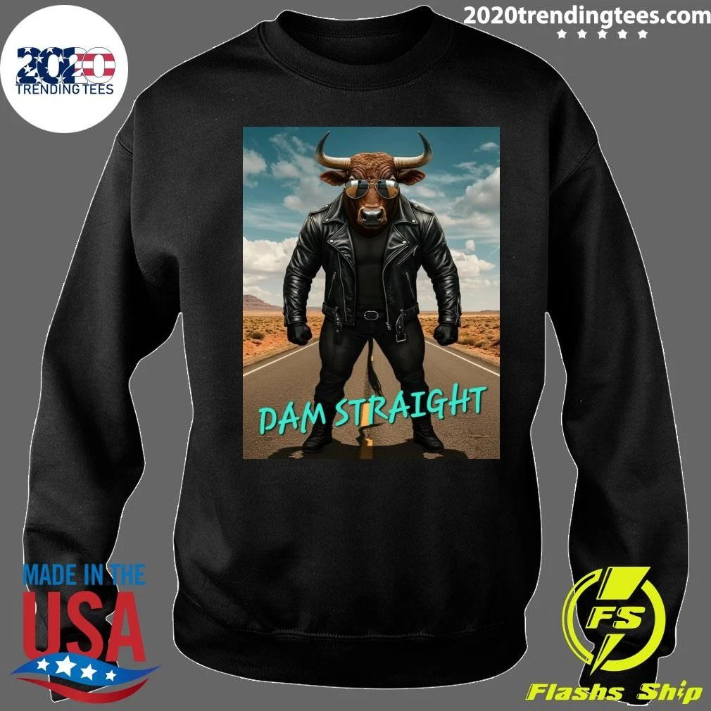 Charging Bull In Basquiat Dam Straight Shirt