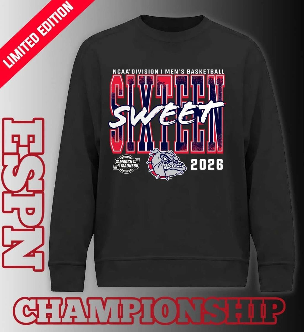 Gonzaga Bulldogs 2026 NCAA Men’s Basketball Tournament March Madness Sweet 16 T-Shirt