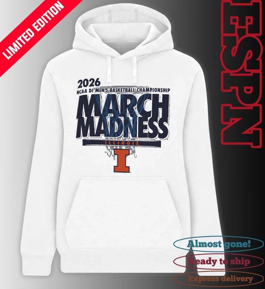 Illinois Men’s Basketball Single Team NCAA March Madness Shirt