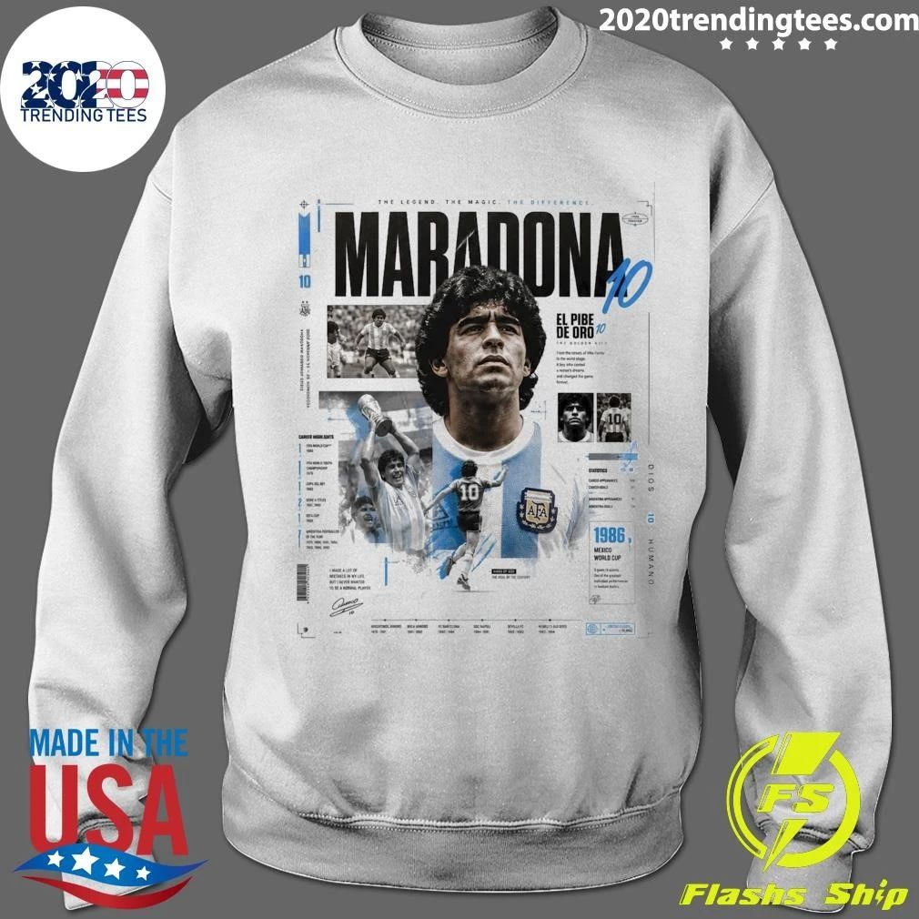 Diego Maradona Retro 90s Football Shirt