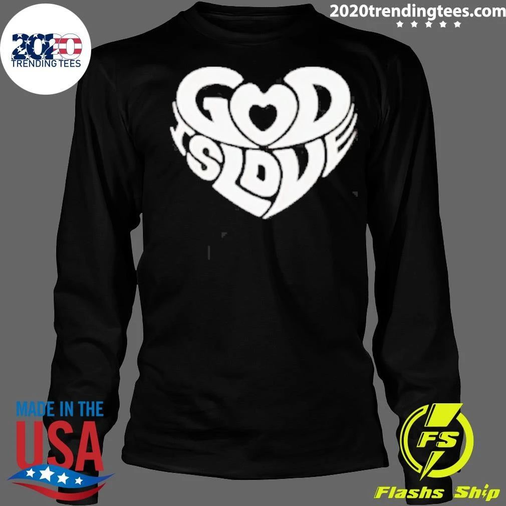 God Is Love Heart Logo Shirt