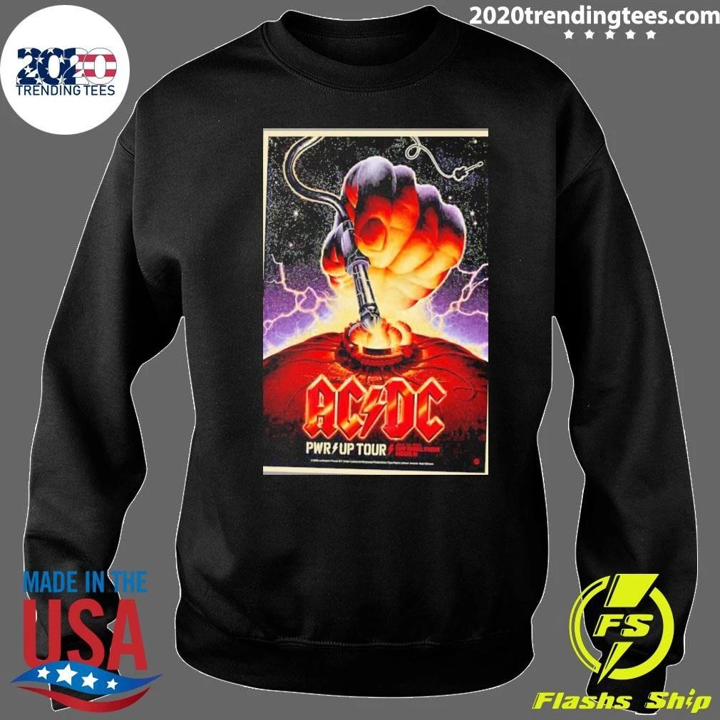 Acdc Madison Wi Event Poster Pwr Up Tour 2026 At Camp Randall Stadium In Madison Wi On July 19 2026 Shirt