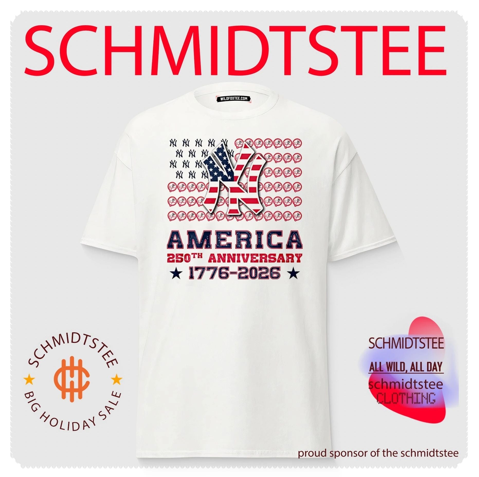 New York Yankees America 250th anniversary 1776 2026 graphic shirt