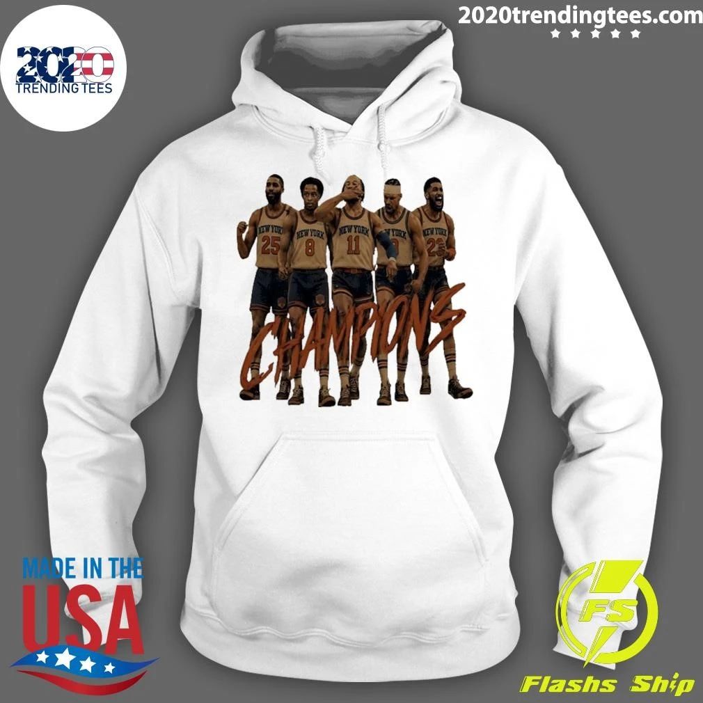 Knicks Championship Player Collage Pose Star Shirt