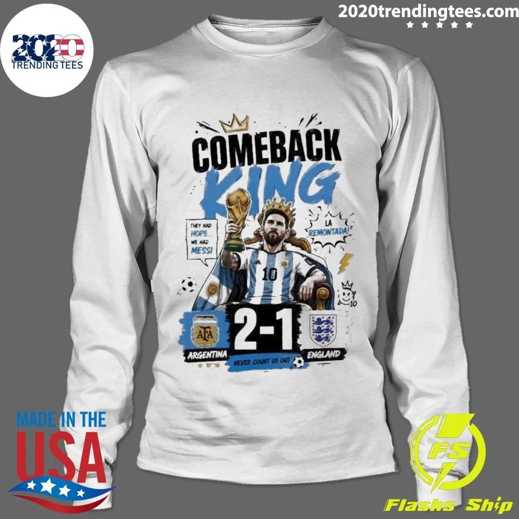 Comeback King Messi Tee Argentina Football Champion World Cup 2026 Shirt