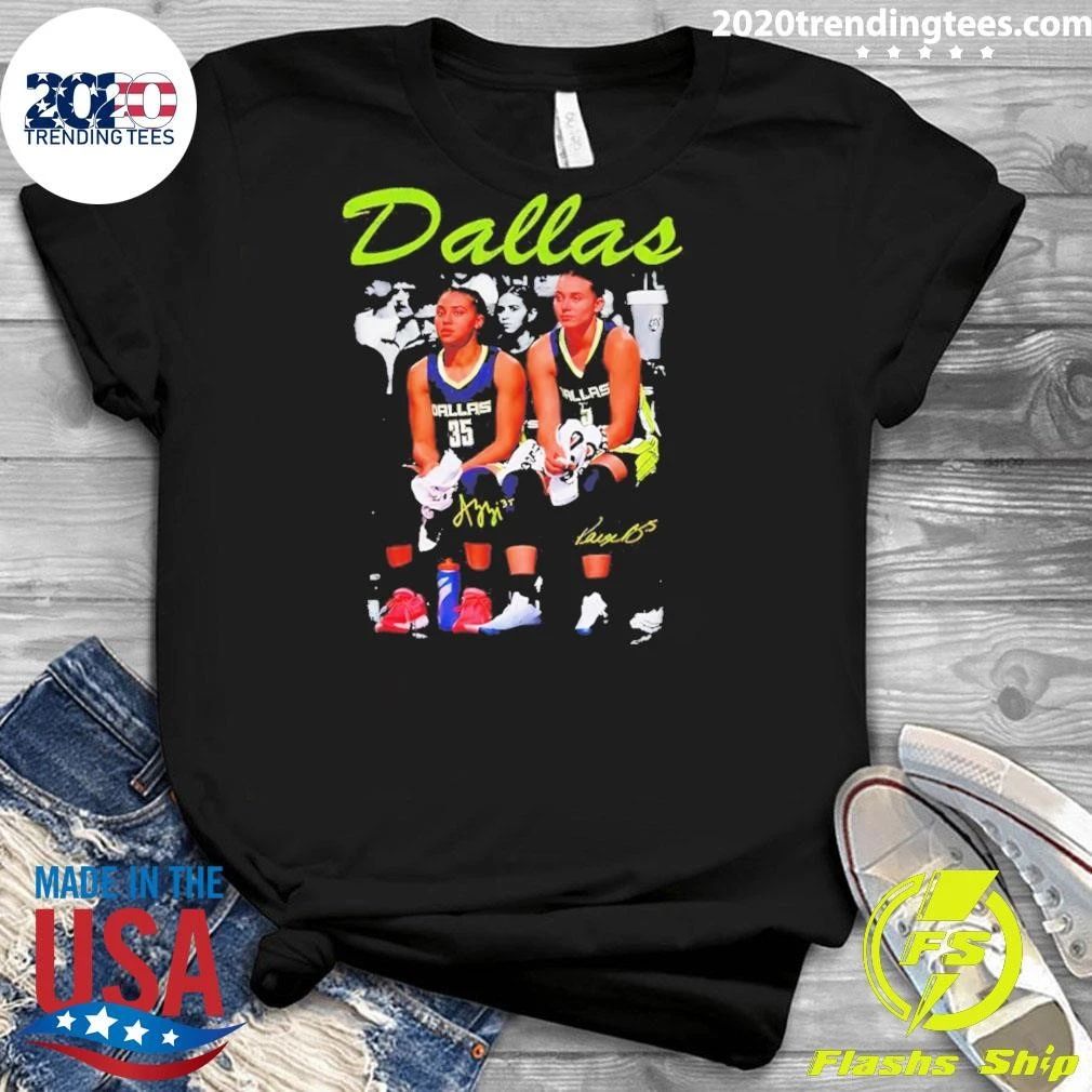 Azzi Fudd And Paige Bueckers Dallas Wings Women’s Basketball Game Day 2026 Signatures Shirt