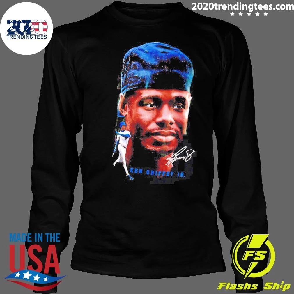Ken Griffey Jr Big Head Graphic Signature Shirt