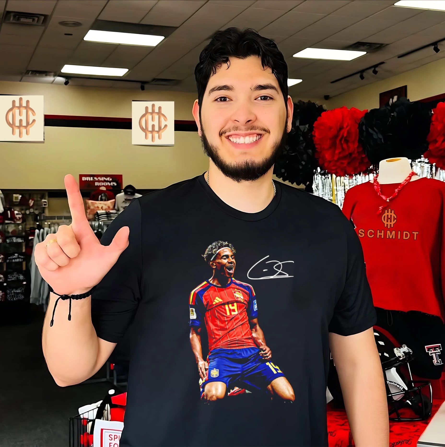 Lamine Yamal Arrived Spain National Team signature shirt