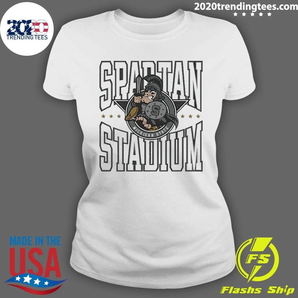 Michigan State Spartan Stadium Vintage Shirt