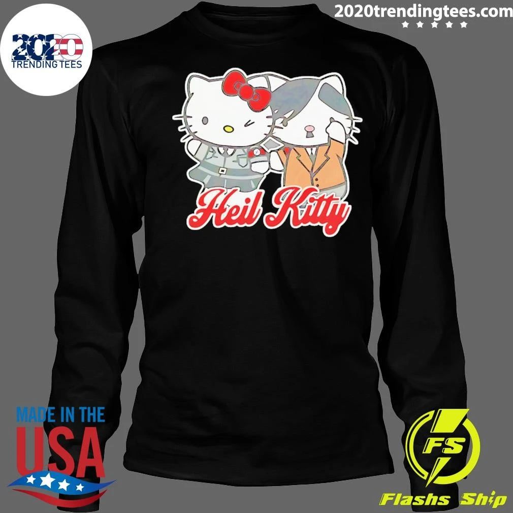 Heil Kitty Funny Parody Graphic Shirt