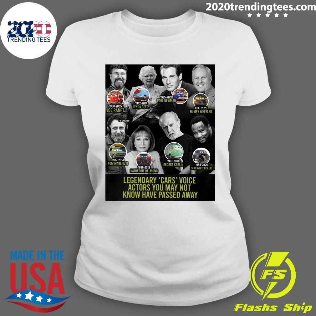 Legendary Cars Voice Actors You May Not Know Have Passed Away Shirt