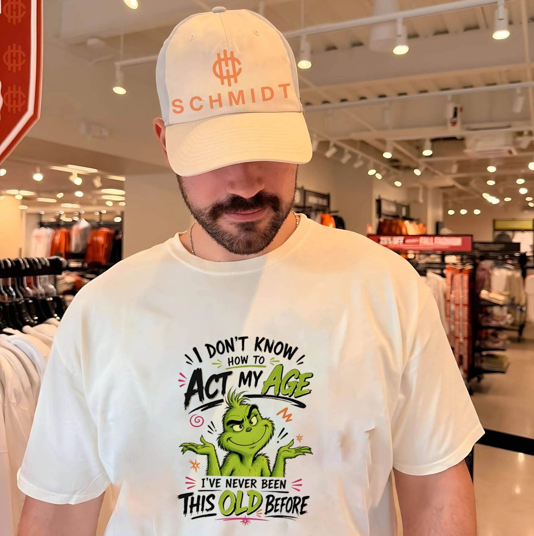 I don’t know how to act my age I’ve never been this old before Grinch shirt