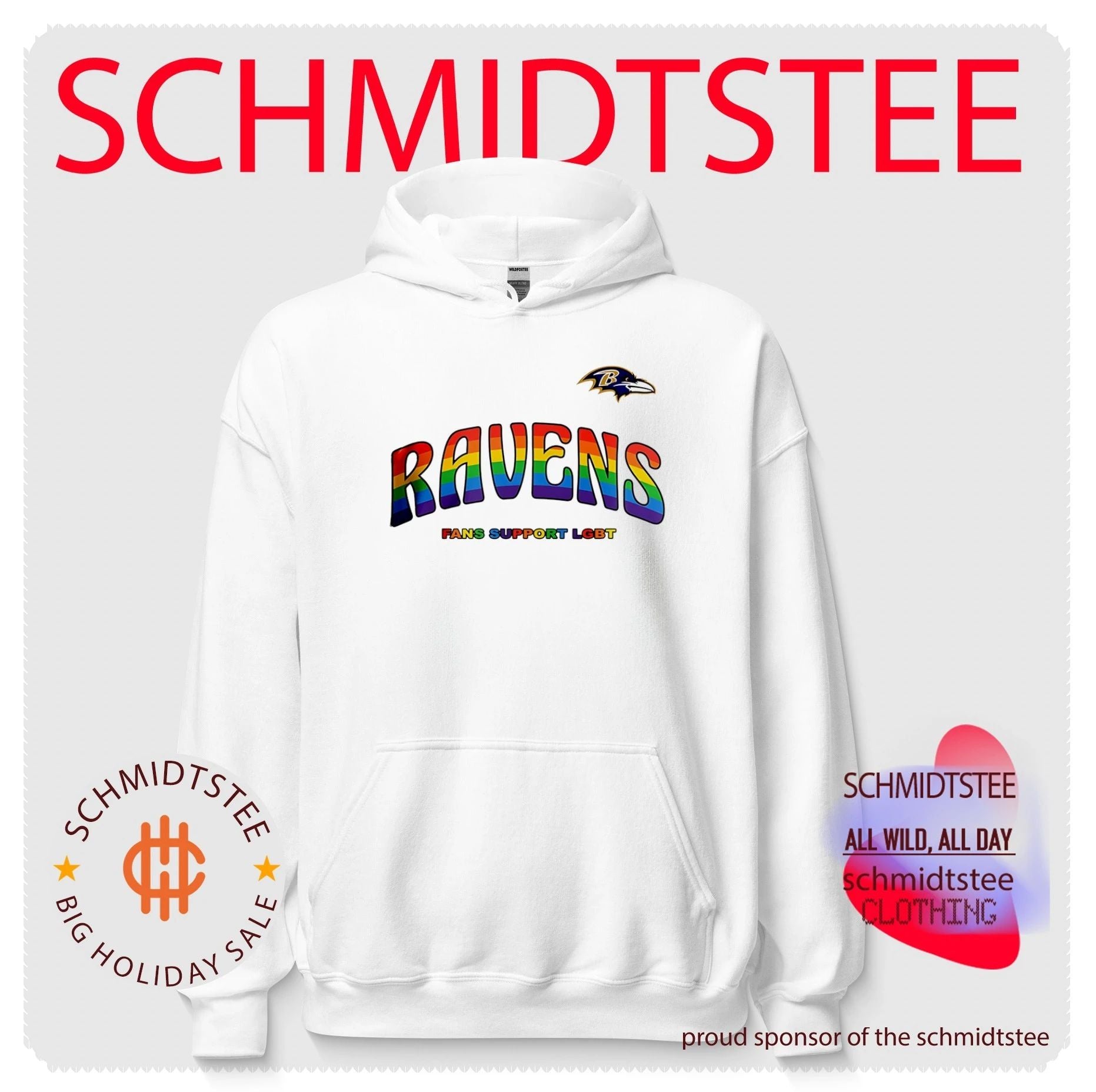 Baltimore Ravens Fans Support LGBT Pride Month shirt