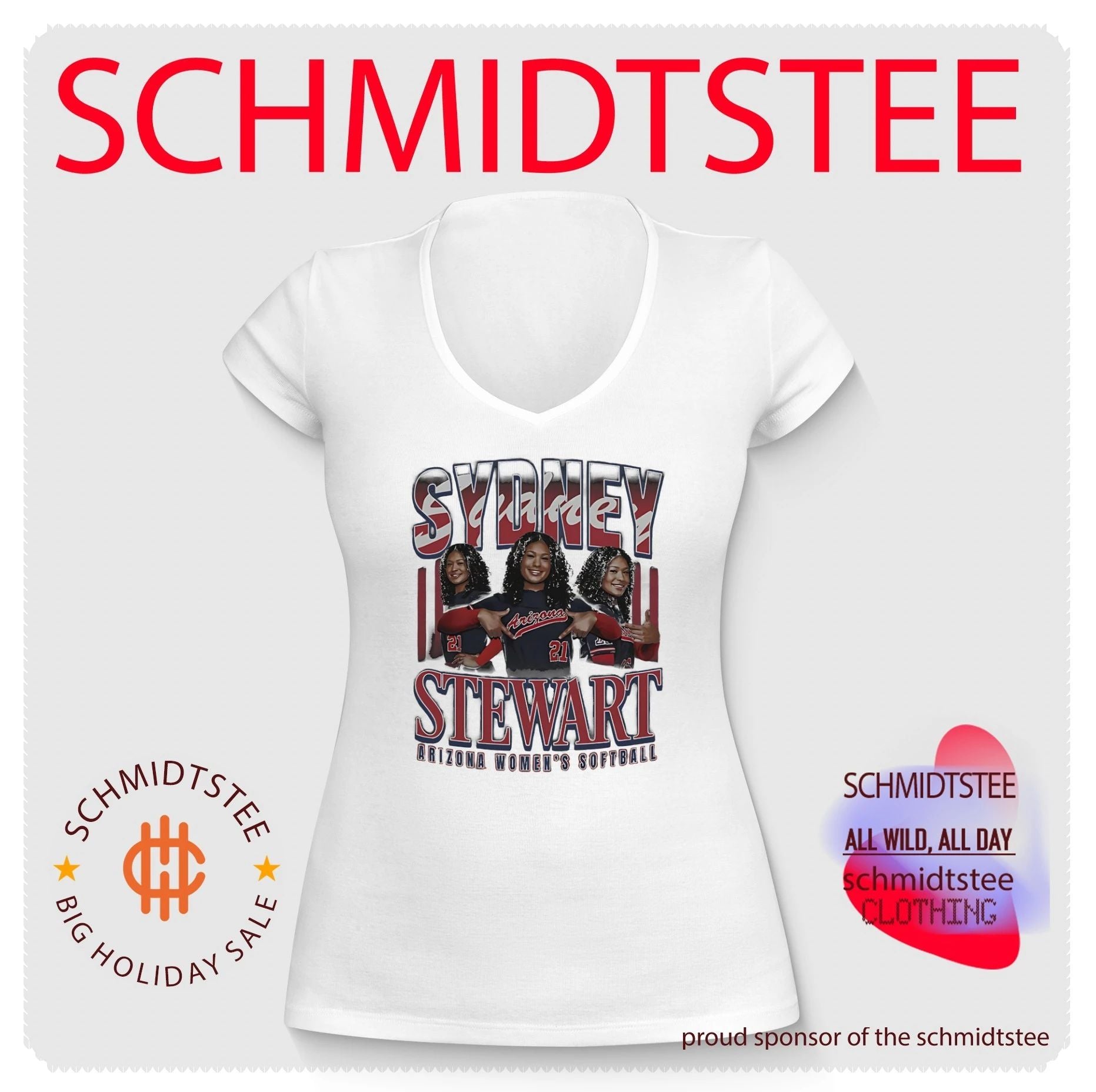 Sydney Stewart Arizona Wildcats women’s softball graphic shirt