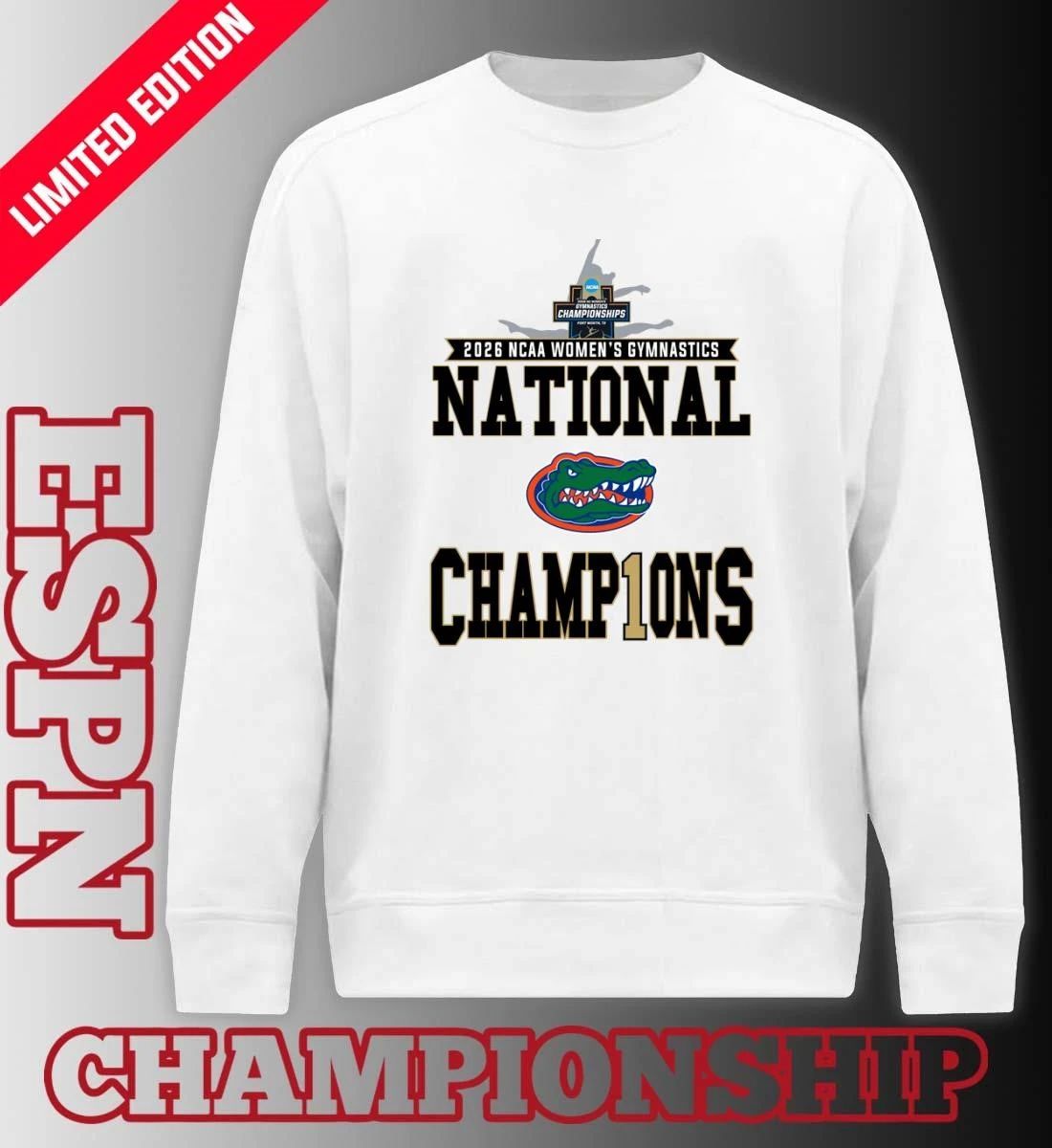 Florida Women’s Gymnastics 2026 NCAA National Champions Locker Room T-Shirt