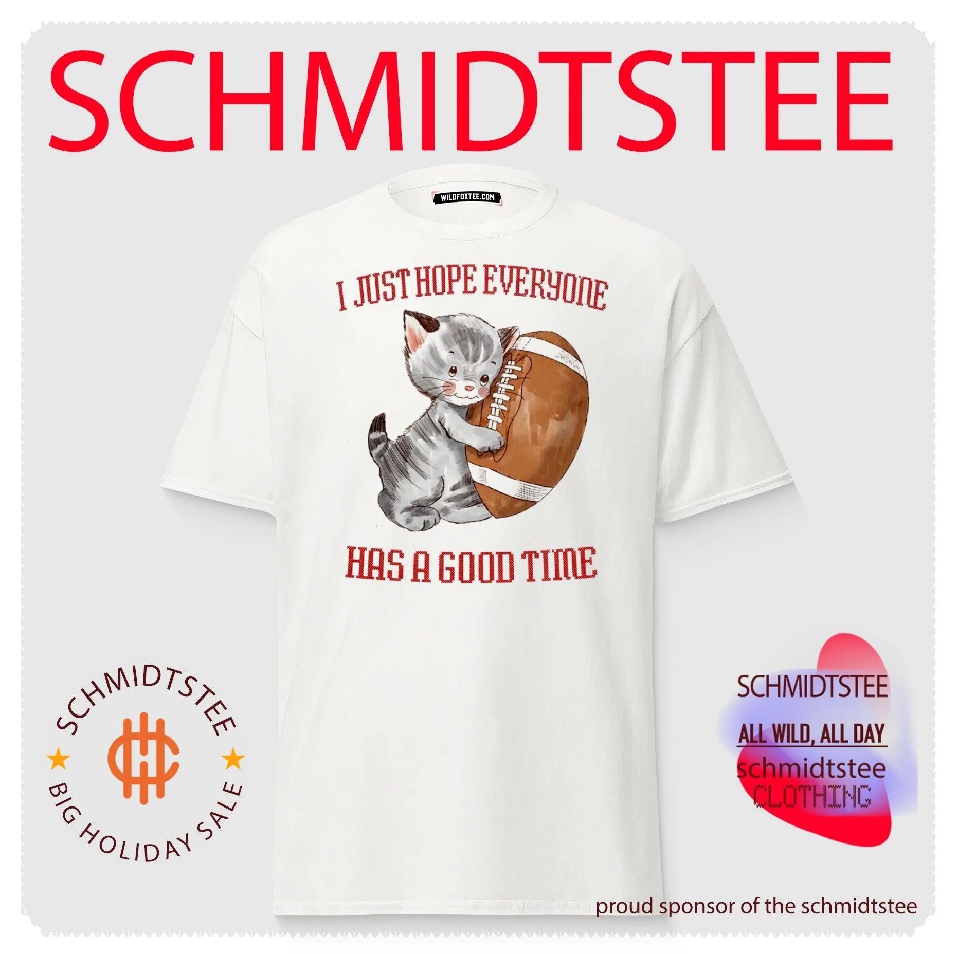 I Just Hope Everyone Has a Good Time Football Cat shirt