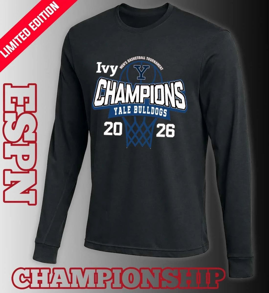 Yale Bulldogs 2026 Ivy League Men’s Basketball Tournament Champions Shirt