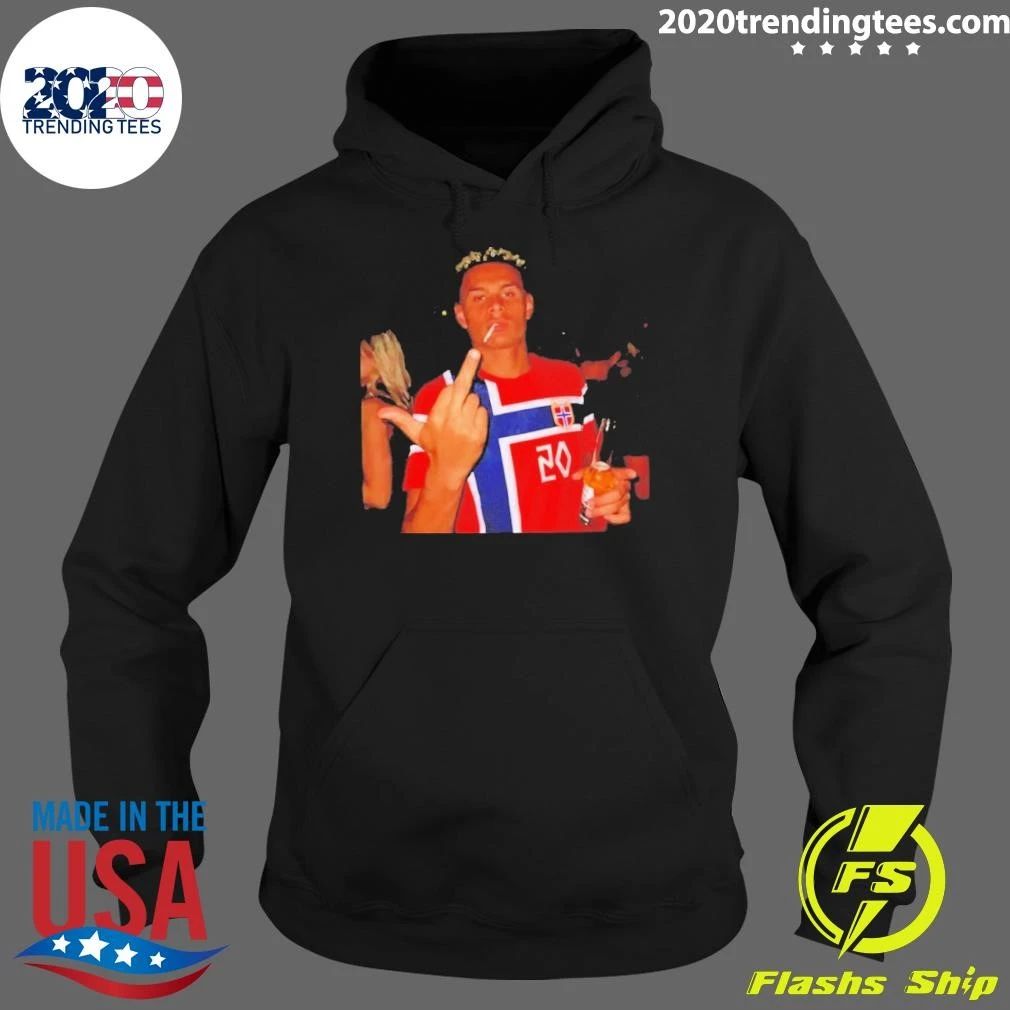 Antonio Nusa Norway National Football Team Middle Finger Shirt