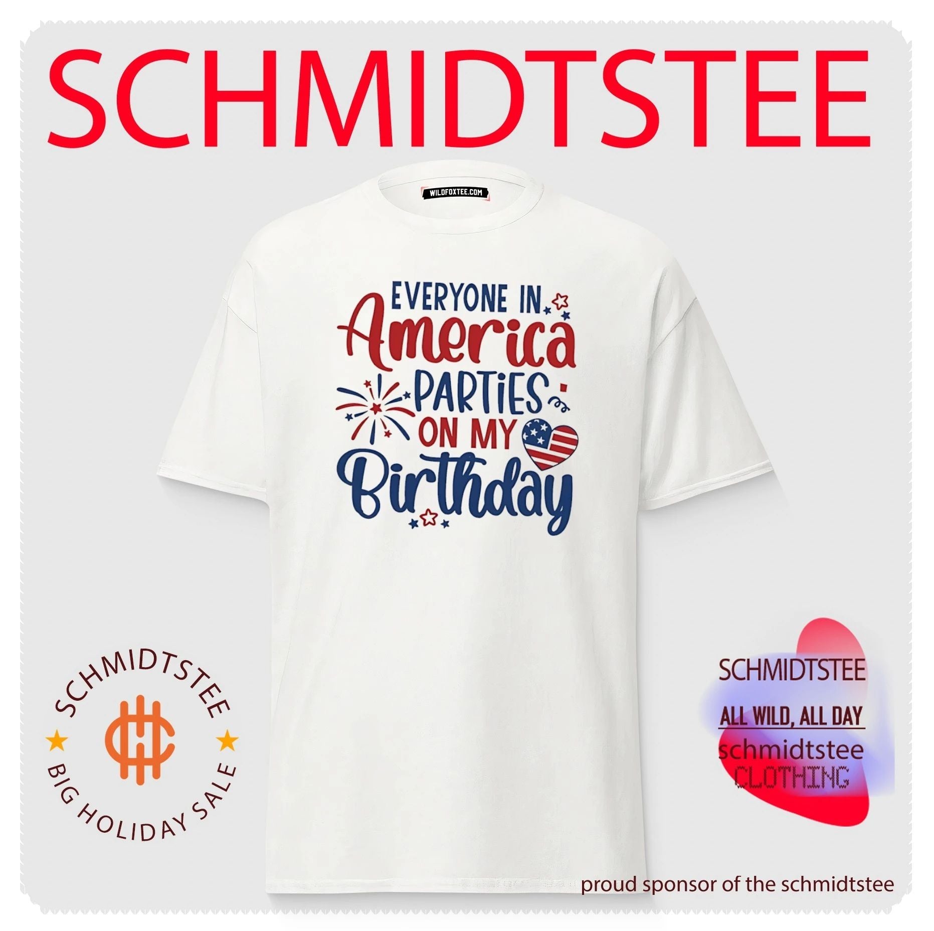 Everyone in America parties on my birthday shirt