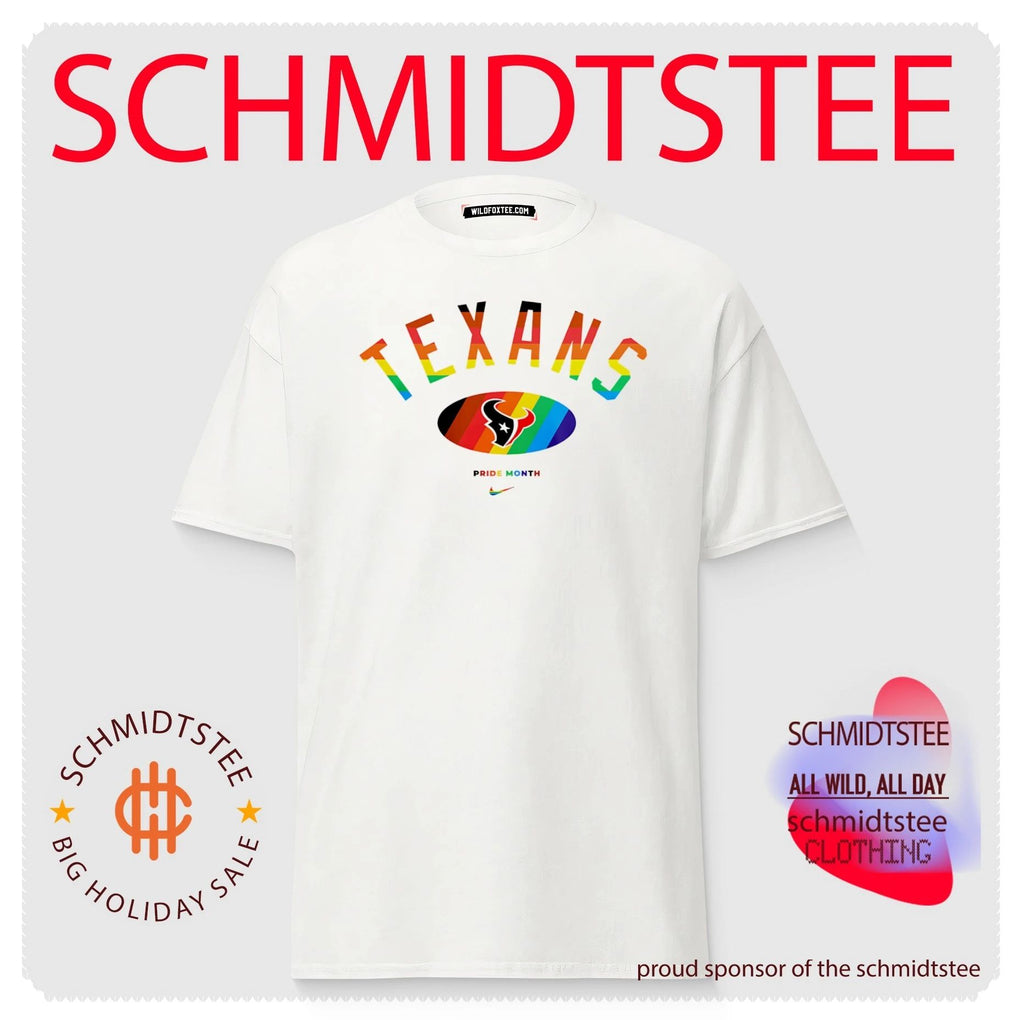 Houston Texans Pride Month Rainbow logo shirt