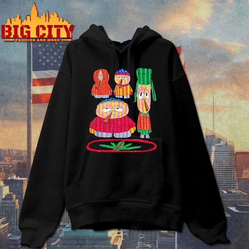 Parody South Park Smoking Blunt Weed Graphic Bootleg Art T shirt