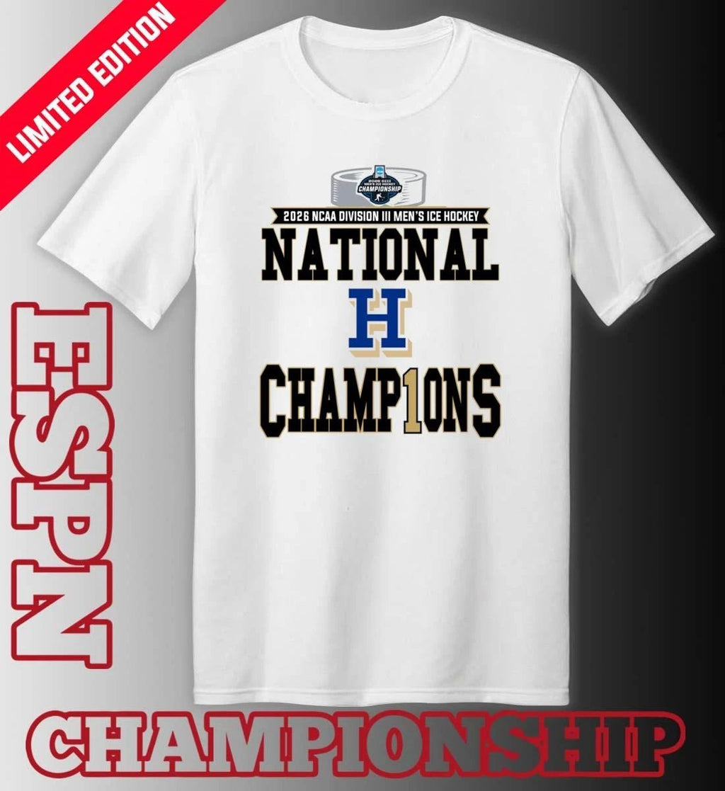 Hamilton Continentals 2026 NCAA DIII Men’s Ice Hockey National Champions Locker Room T-Shirt