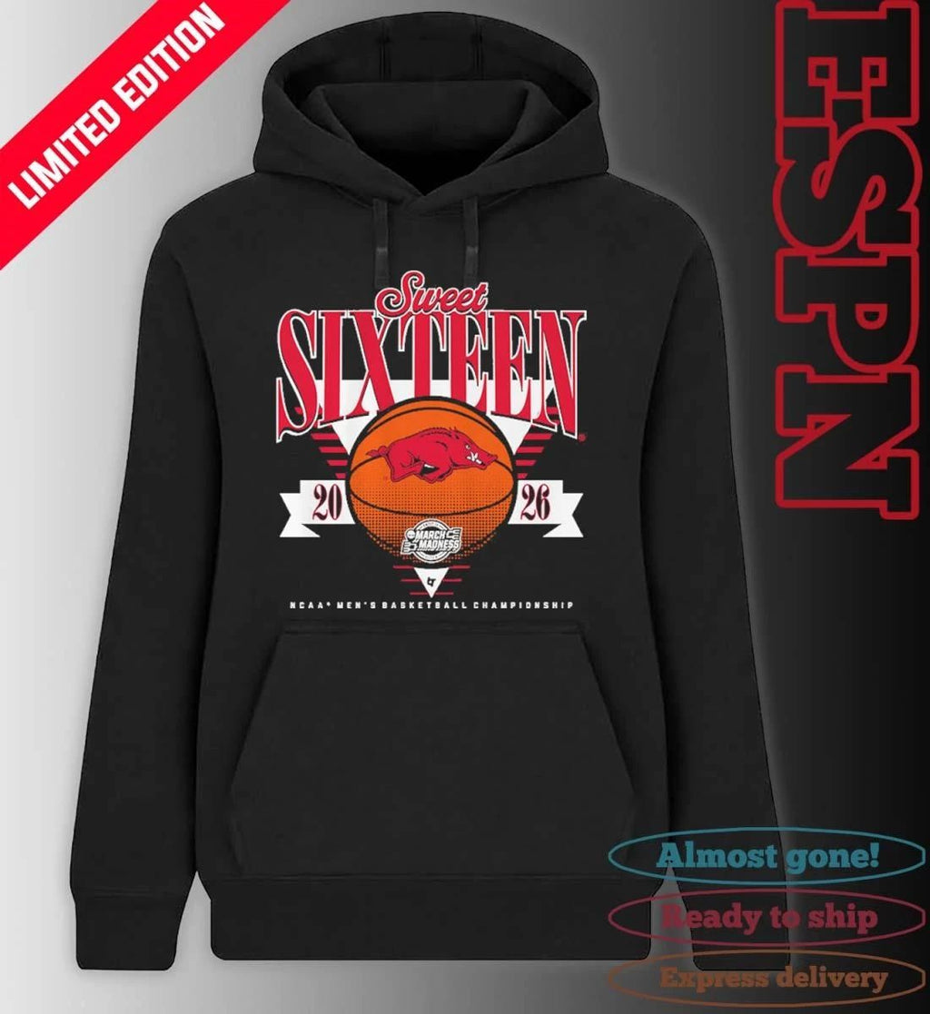 Arkansas Razorbacks MBB 2026 Sweet Sixteen shirt