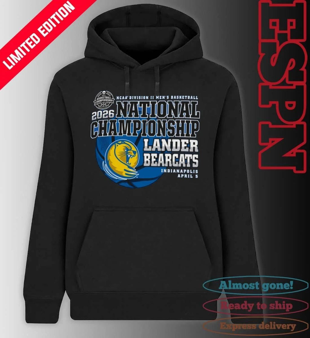 Lander Bearcats 2026 NCAA DII Men’s Basketball National Championship Bound T-Shirt